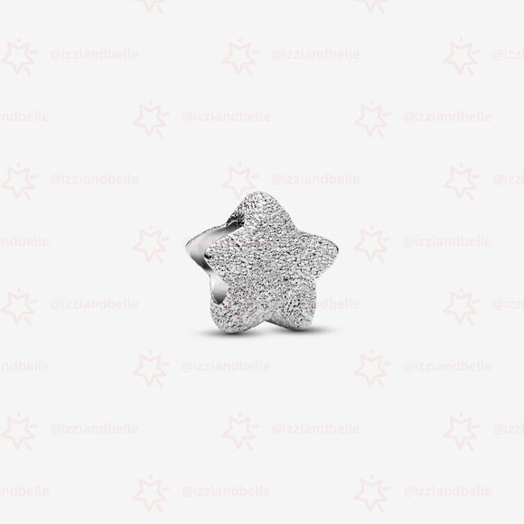 Pandora Textured Star Mini Charm - Picture 1 of 4
